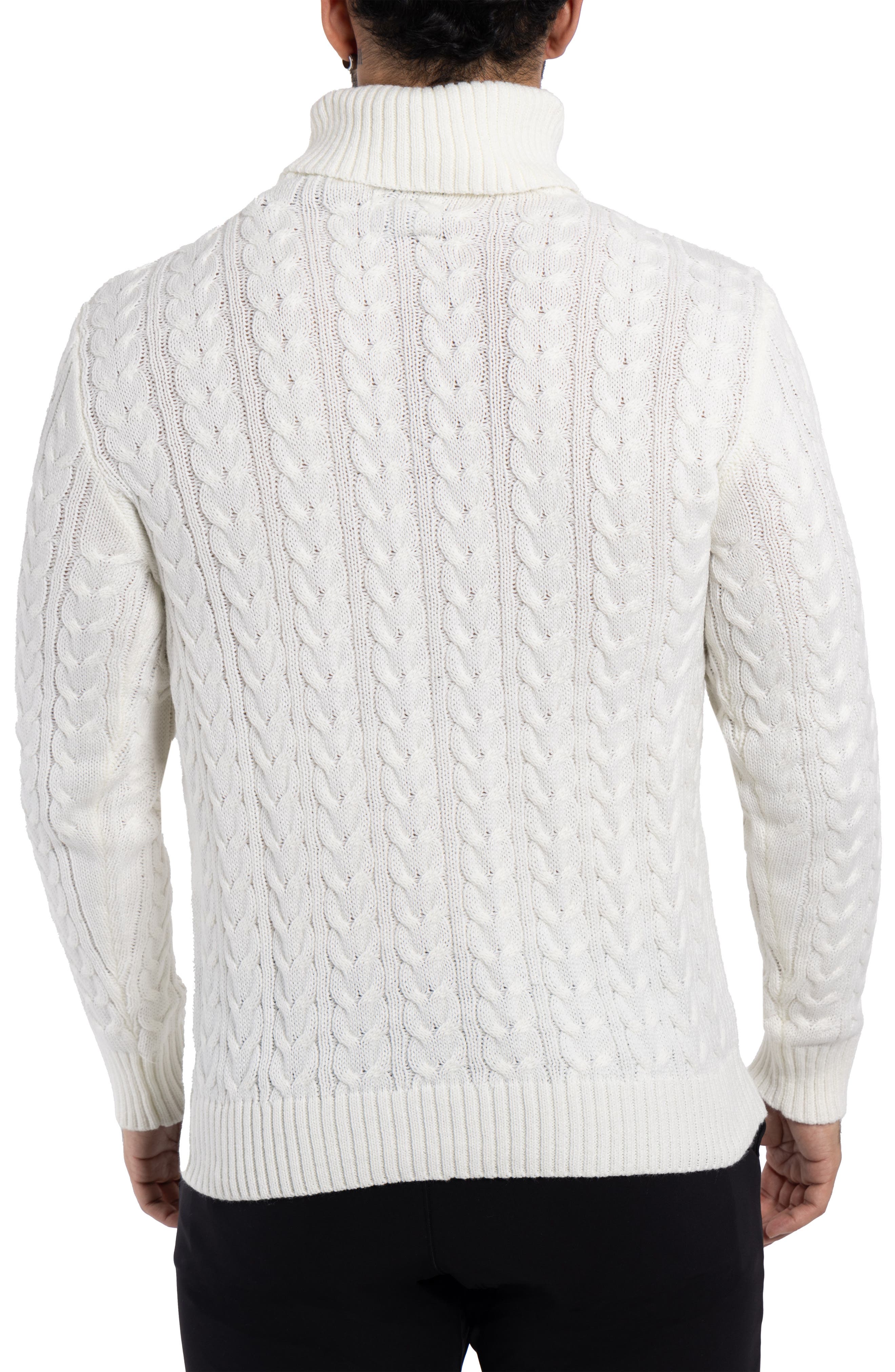 Cable Knit Turtleneck Sweater - image 4