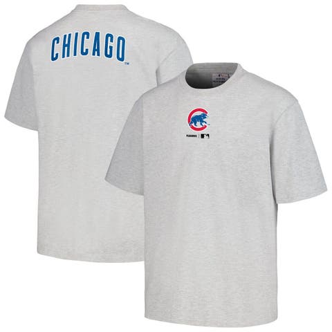 Men's PLEASURES  Gray Chicago Cubs Mascot T-Shirt