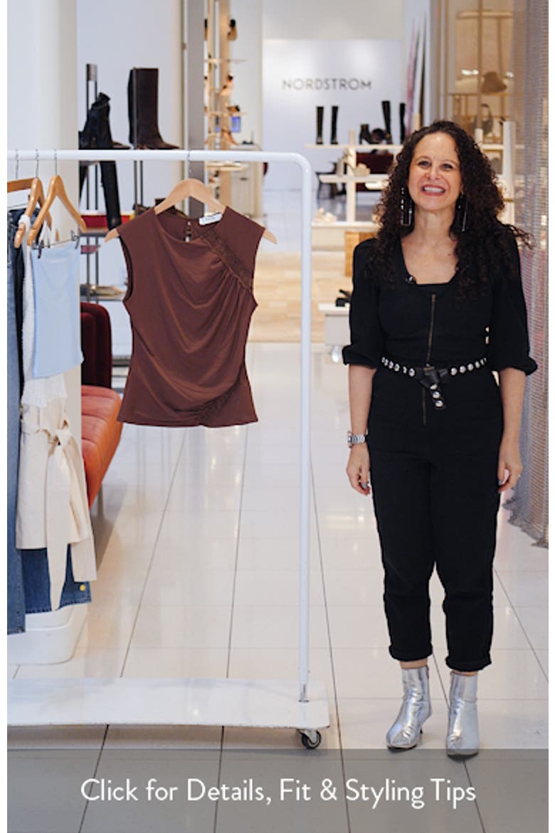 Frances Lace Trim Ruched Top video
