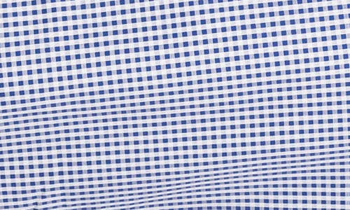Vellapais Check Cotton Slim Fit Button Down Shirt In Navy Blue