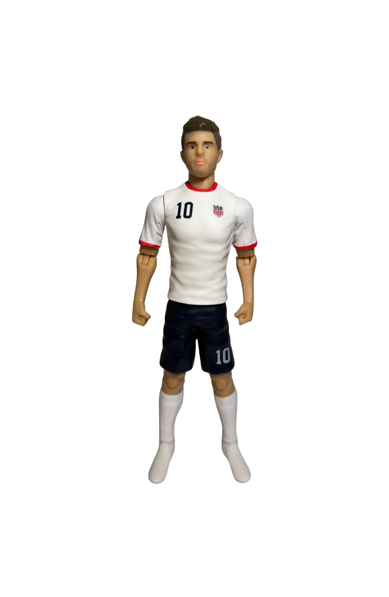 Banbo Toys SOCKERS USMNT Christian Pulisic 8" Collectible Soccer Action Figure, Alternate, color, White