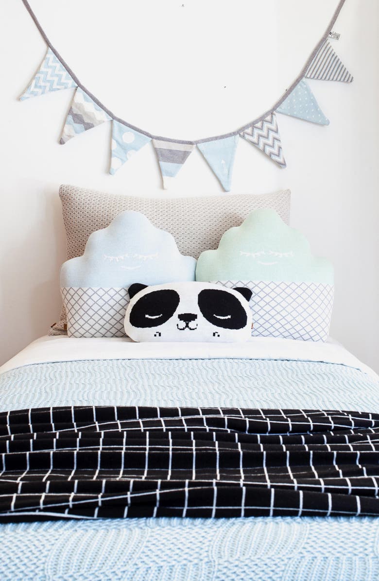 RIAN TRICOT Cupcake Throw Pillow, Alternate, color, Green