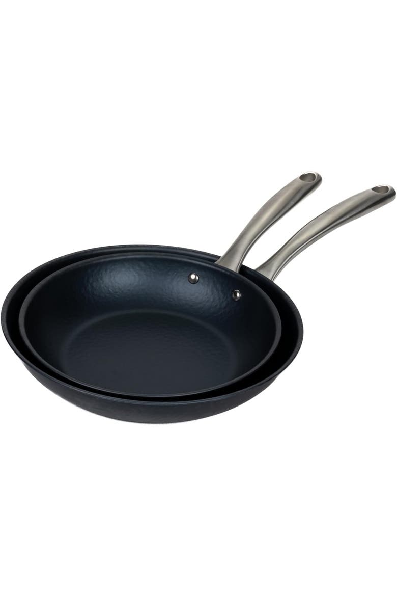 Black Angus Carbon Steel Frying Pan Set, Main, color, Black
