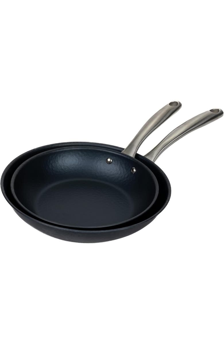 Alva Black Angus Carbon Steel Frying Pan Set, Main, color, Black