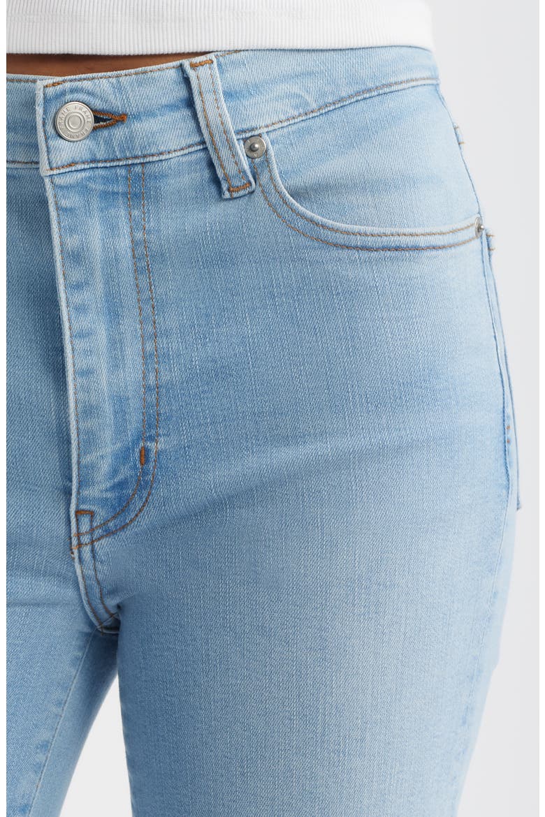 Pixie Le Sleek Straight High Waist Ankle Straight Leg Jeans, Alternate, color, HUSH