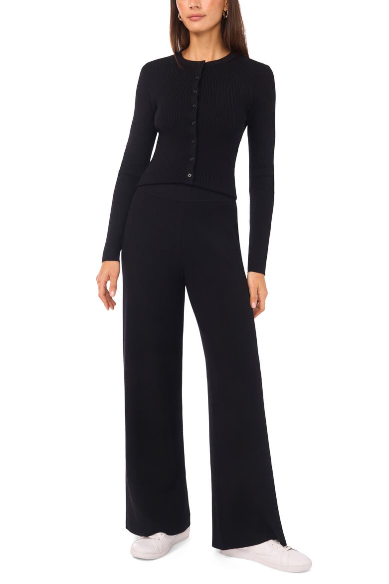 Ribbed Pants, Alternate, color, RICH BLACK