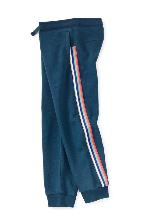 Blue Stripe-Out Joggers