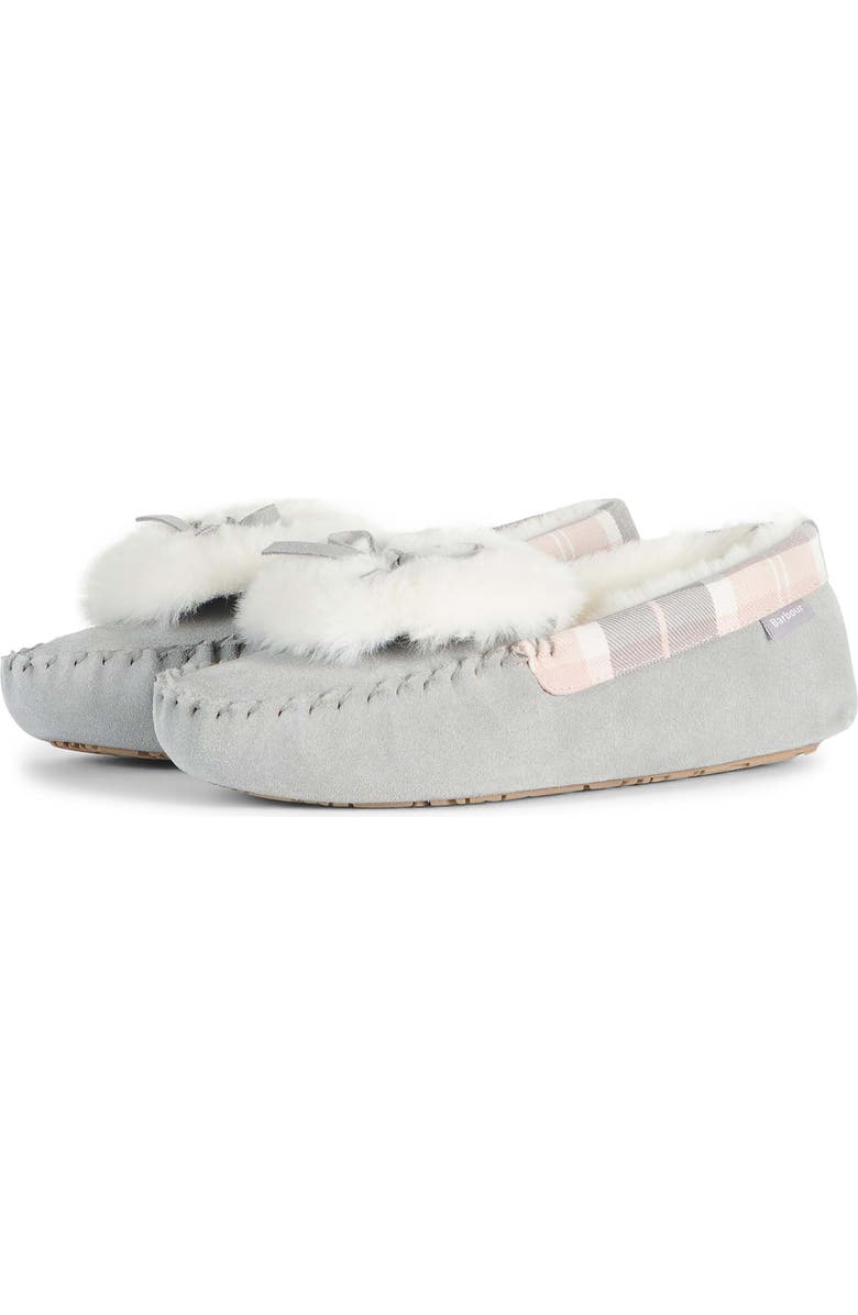 Barbour Darcie Faux Shearling Moccasin, Main, color,