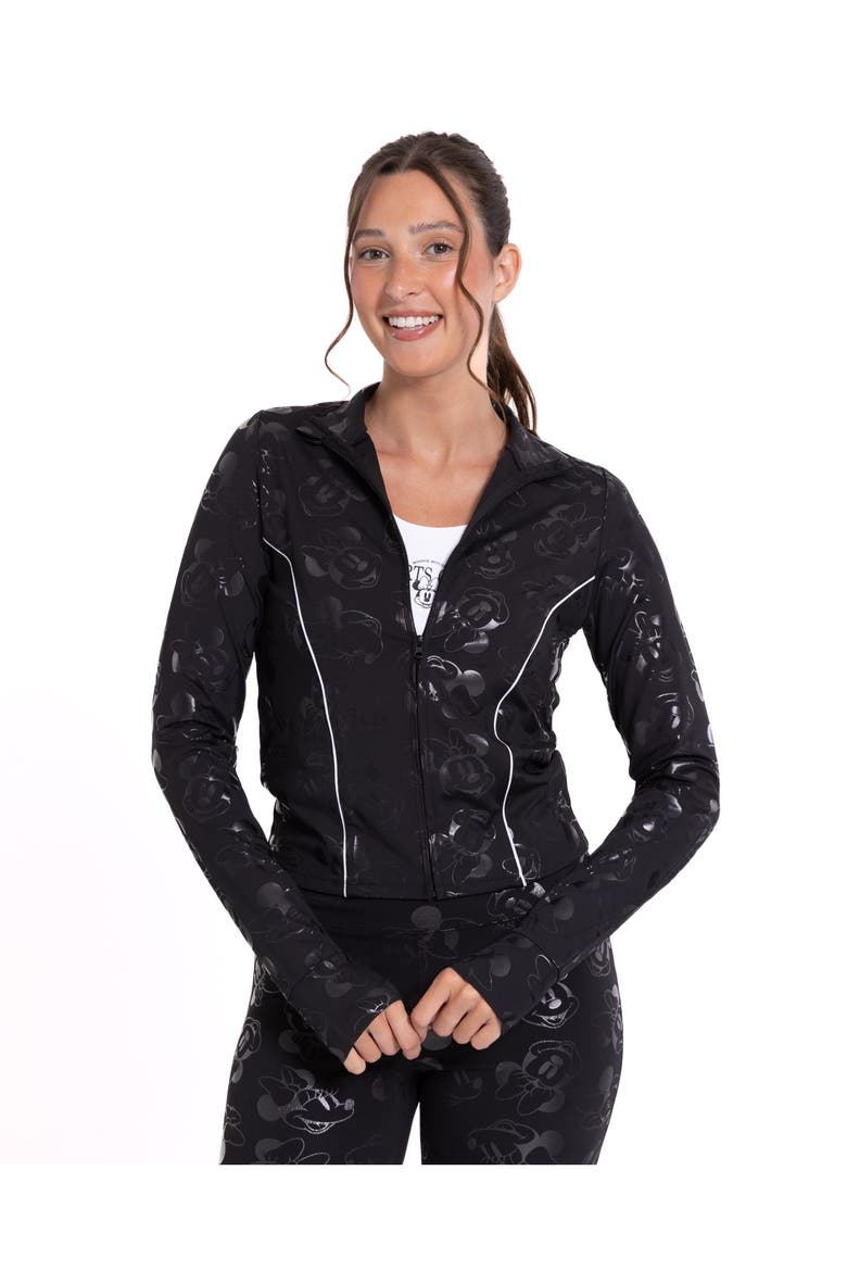 Minnie Mouse Zip-up Jacket (adult), Main, color, Black Minnie Mouse