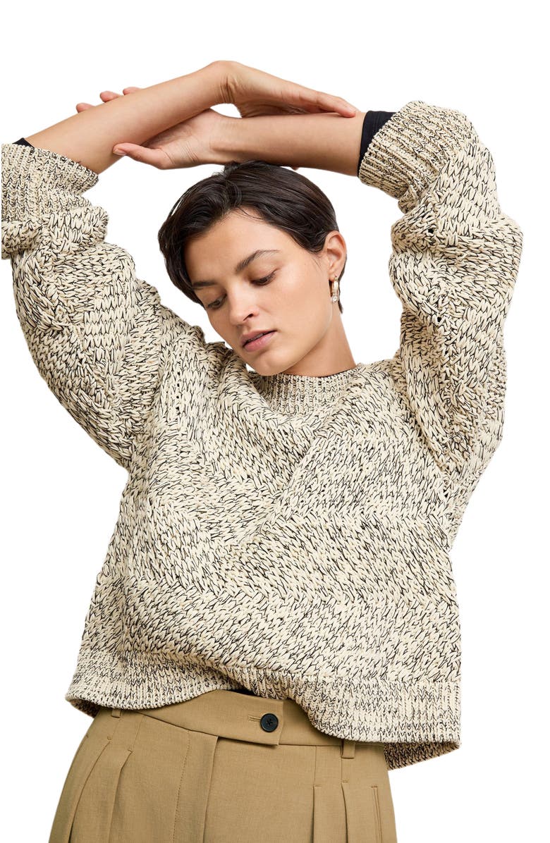 M.M.LaFleur Kiki Crewneck Sweater - Marl Knit, Alternate, color, 