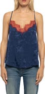 Zadig & Voltaire Cespa Horse Jacquard Silk Camisole
