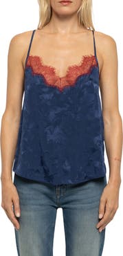 Zadig & Voltaire Cespa Horse Jacquard Silk Camisole