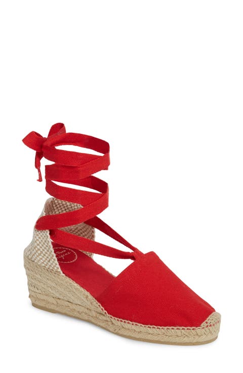 Valencia Wraparound Espadrille Wedge (Women)