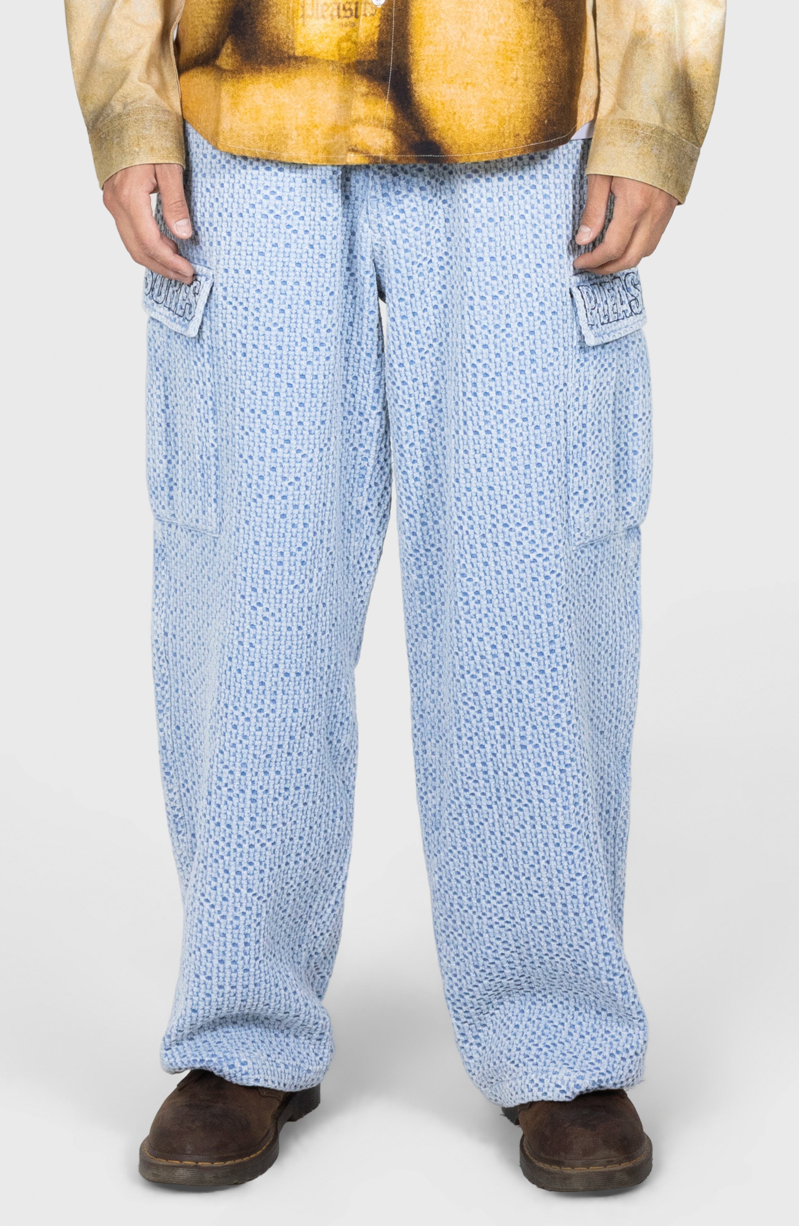 Cotton Knit Cargo Pants