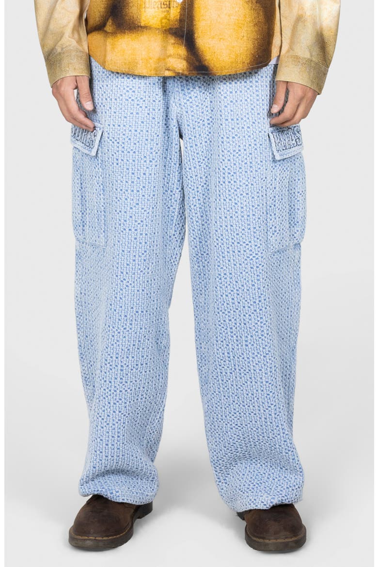Cotton Knit Cargo Pants, Main, color, INDIGO