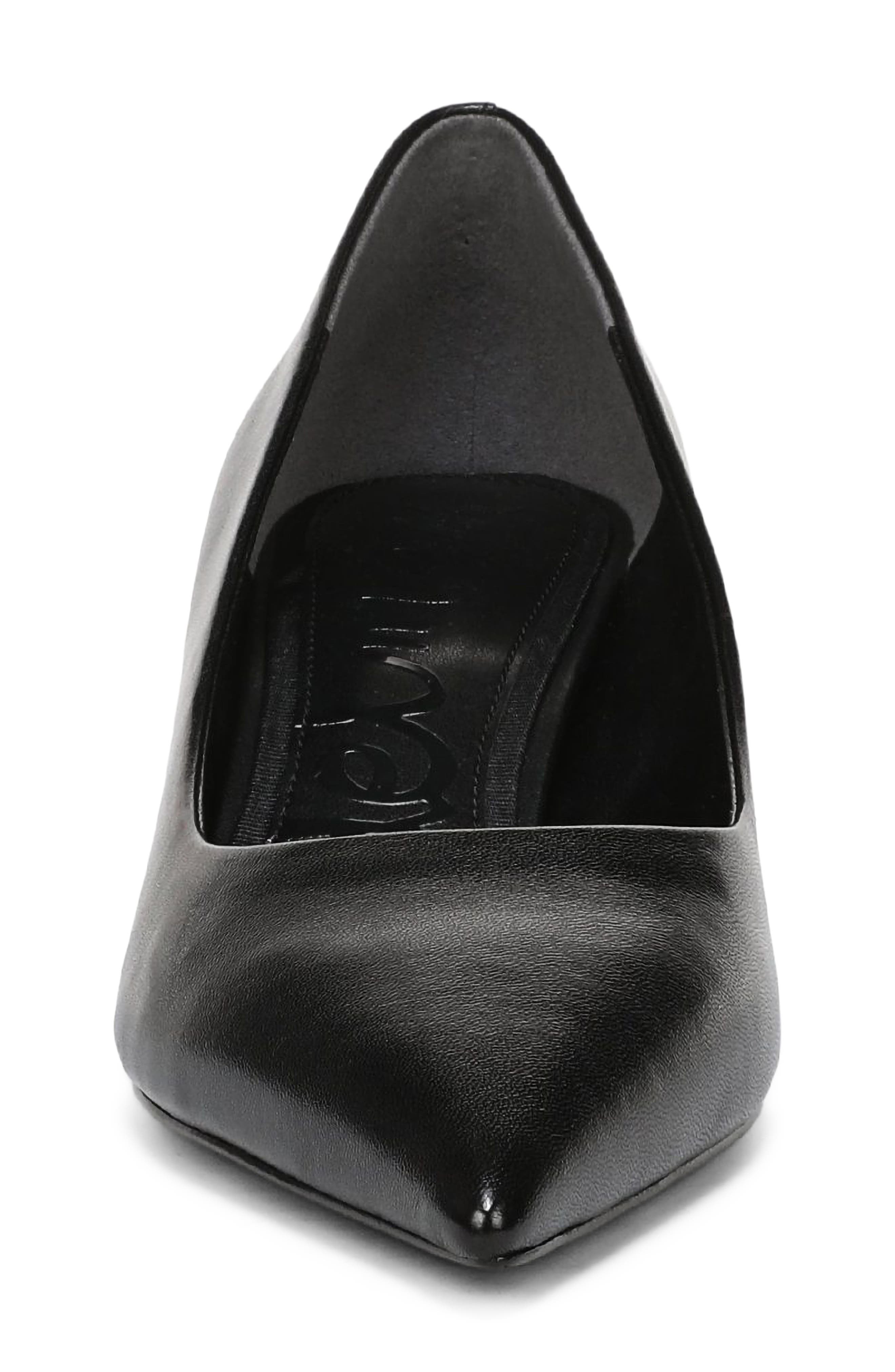 Summer Pointed Toe Kitten Heel Pump, Alternate, color, BLACK