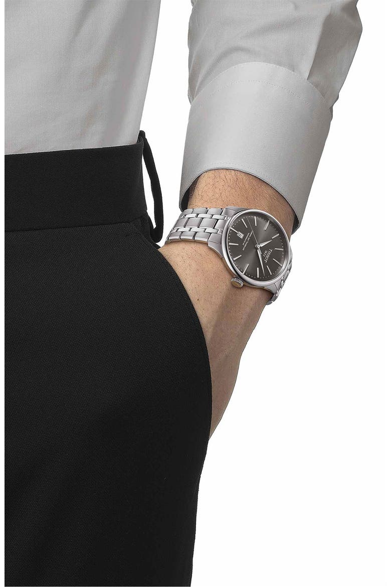 Chemin des Tourelles Powermatic 80 Bracelet Watch, 39mm, Alternate, color, GREY