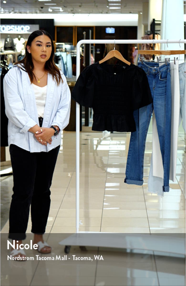 Rosie Smocked Peplum Top, sales video thumbnail