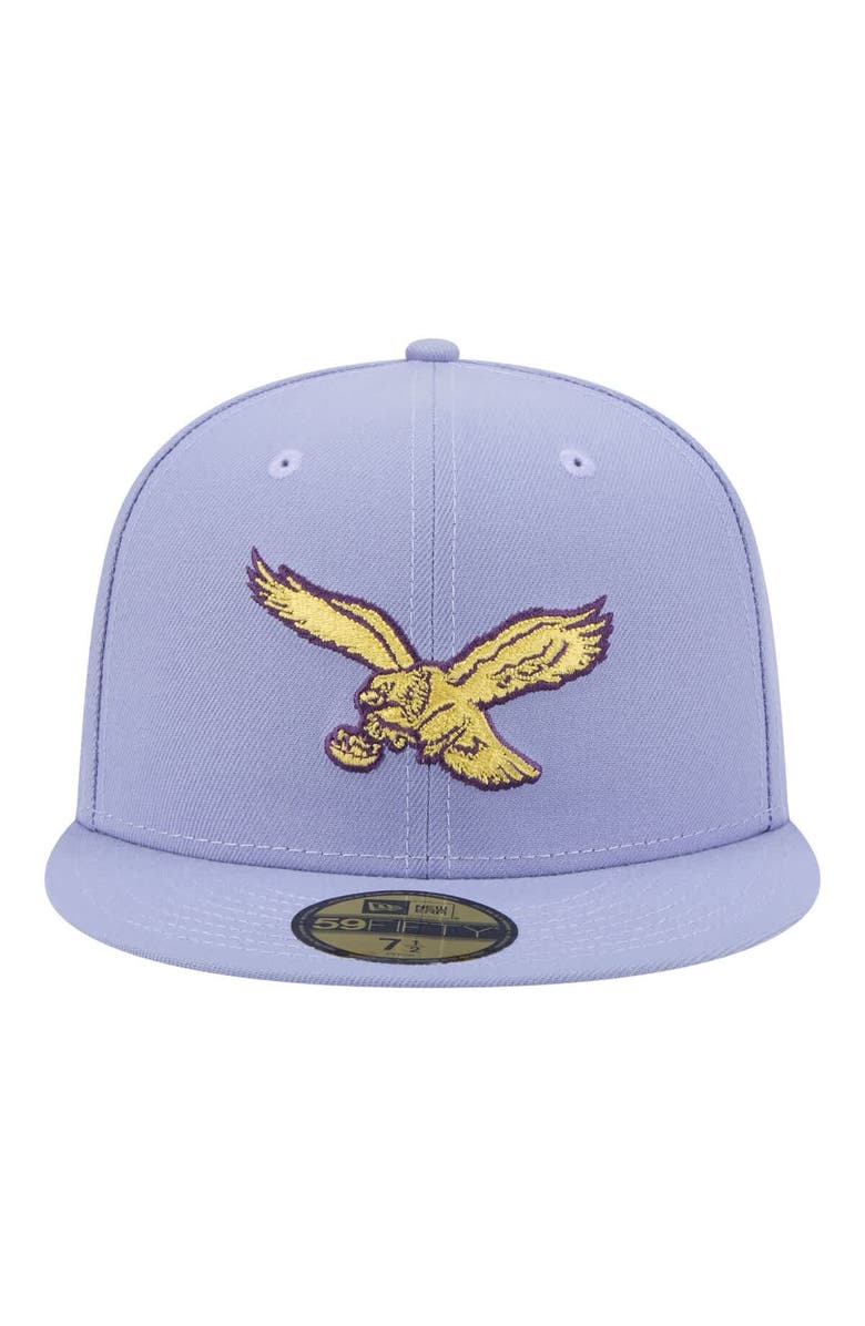 New Era Men's New Era Light Purple Philadelphia Eagles Lavender Bloom 59FIFTY Fitted Hat, Alternate, color, Light Purple