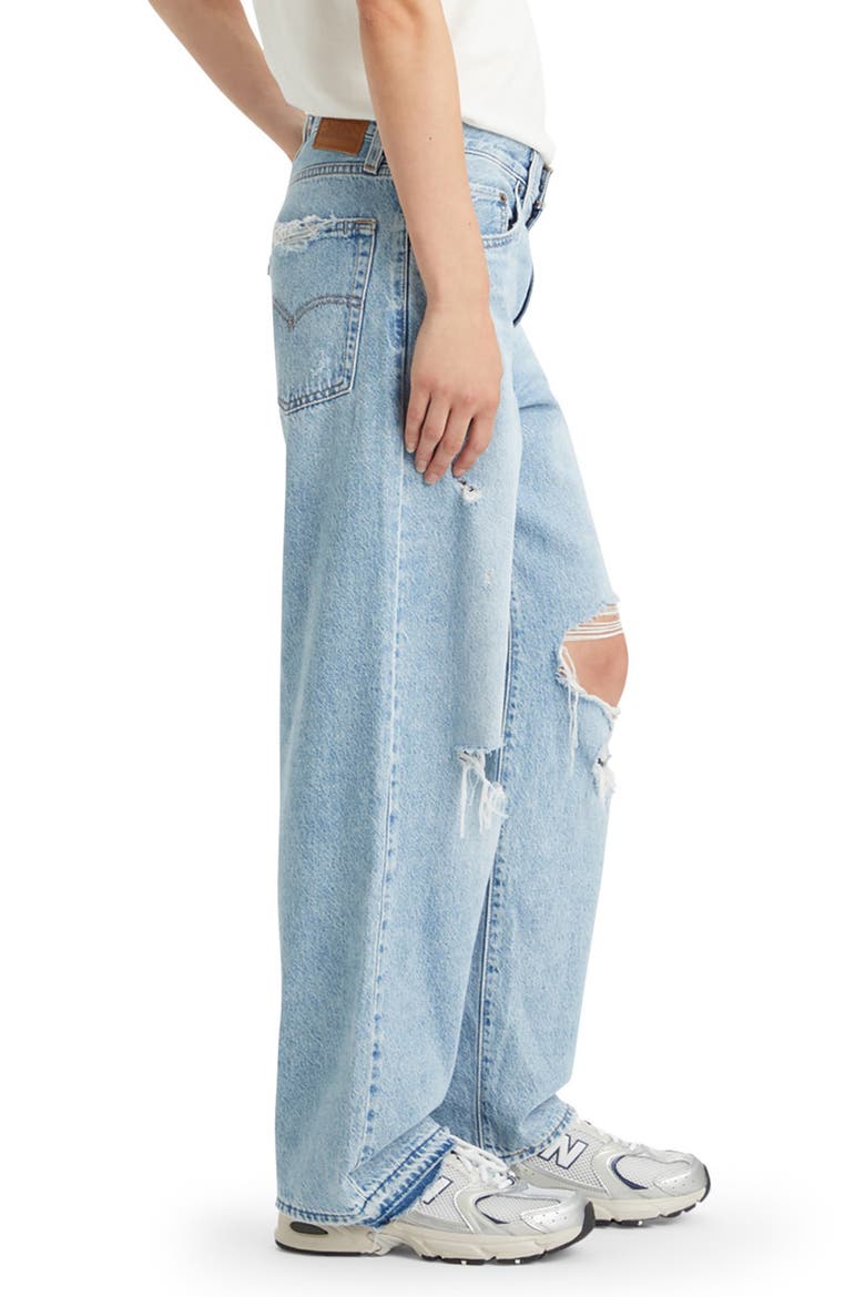 Ripped Baggy Dad Jeans, Alternate, color, BIN DAY