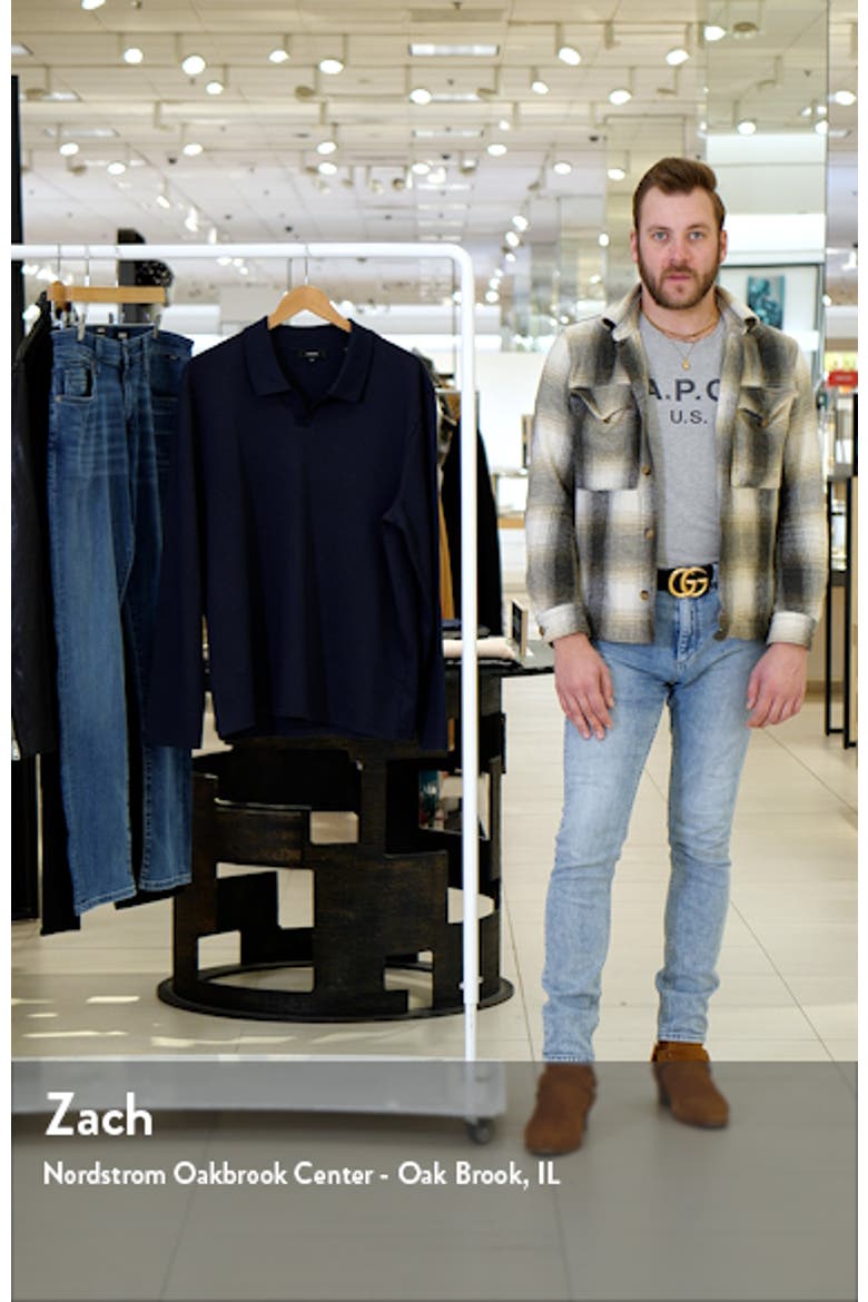 Milano Stitch Johnny Collar Long Sleeve Polo video