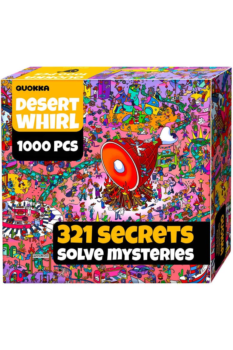 1000 Piece Adult Puzzle for Teens & Family - Animal Bash, Desert Whirl & Hotel Wildeluxe, Main, color, Desert