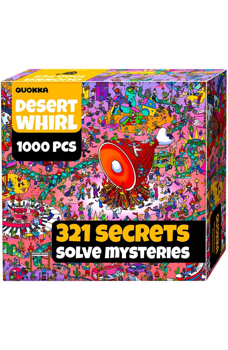 Quokka 1000 Piece Puzzle for Adults and Teens - Animal Bash, Desert Whirl & Hotel Wildeluxe, Main, color, Desert