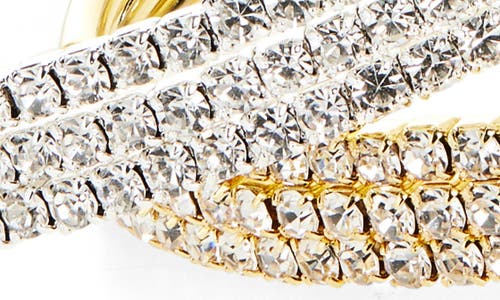 Tasha Set Of 2 Two-tone Crystal Bangle Bracelets