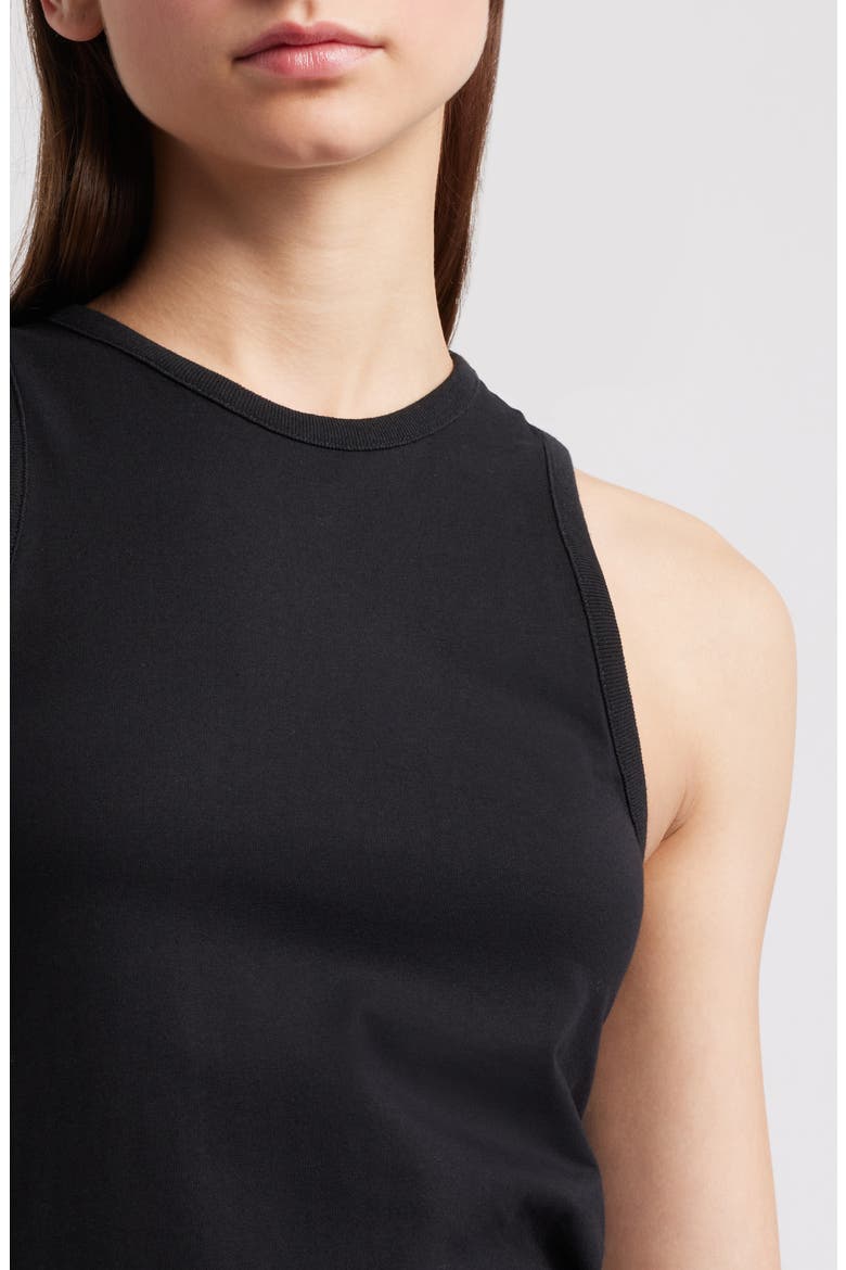 Racer Tank Maxi Dress, Alternate, color, BLACK