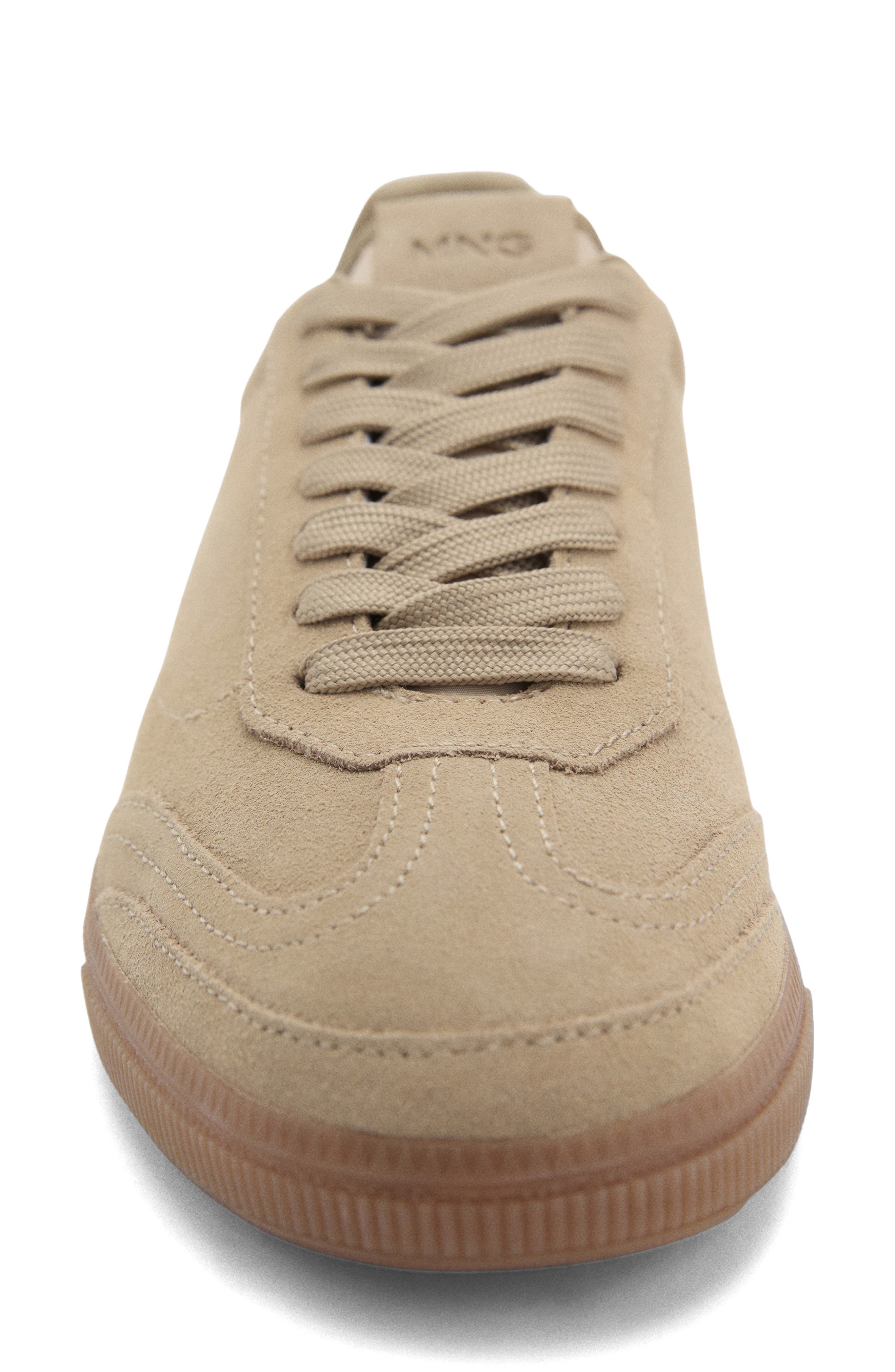MANGO Suede Sneaker, Alternate, color, Sand