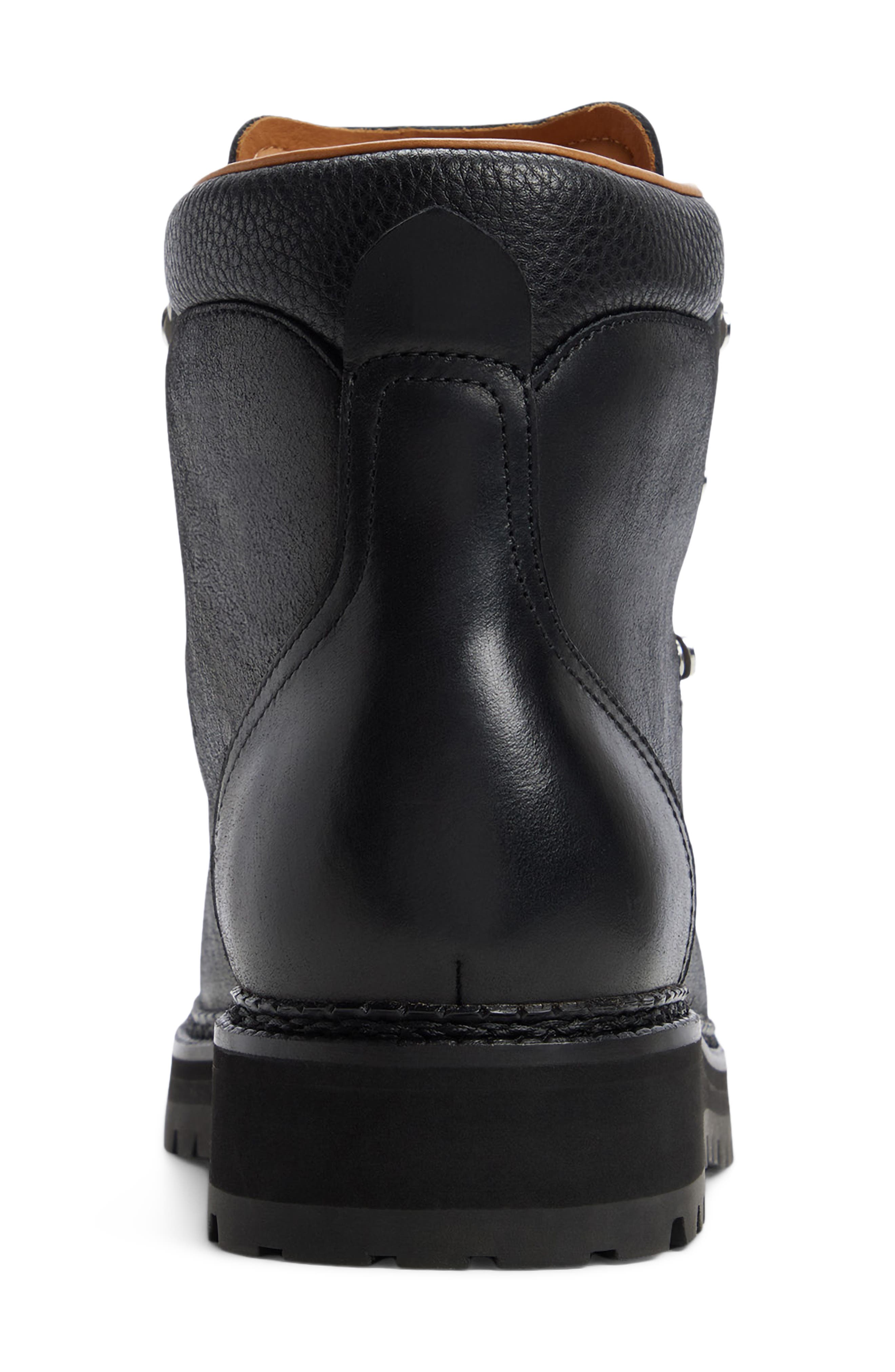 Frontier Leather Boot, Alternate, color, BLACK