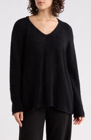 Eileen Fisher V-Neck Organic Cotton Sweater