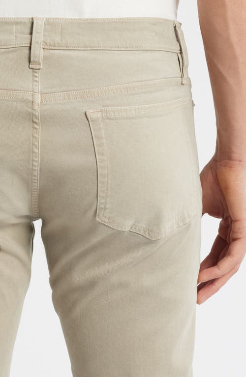 Frame L'homme Slim Fit Five-pocket Twill Pants In Dusty Sage
