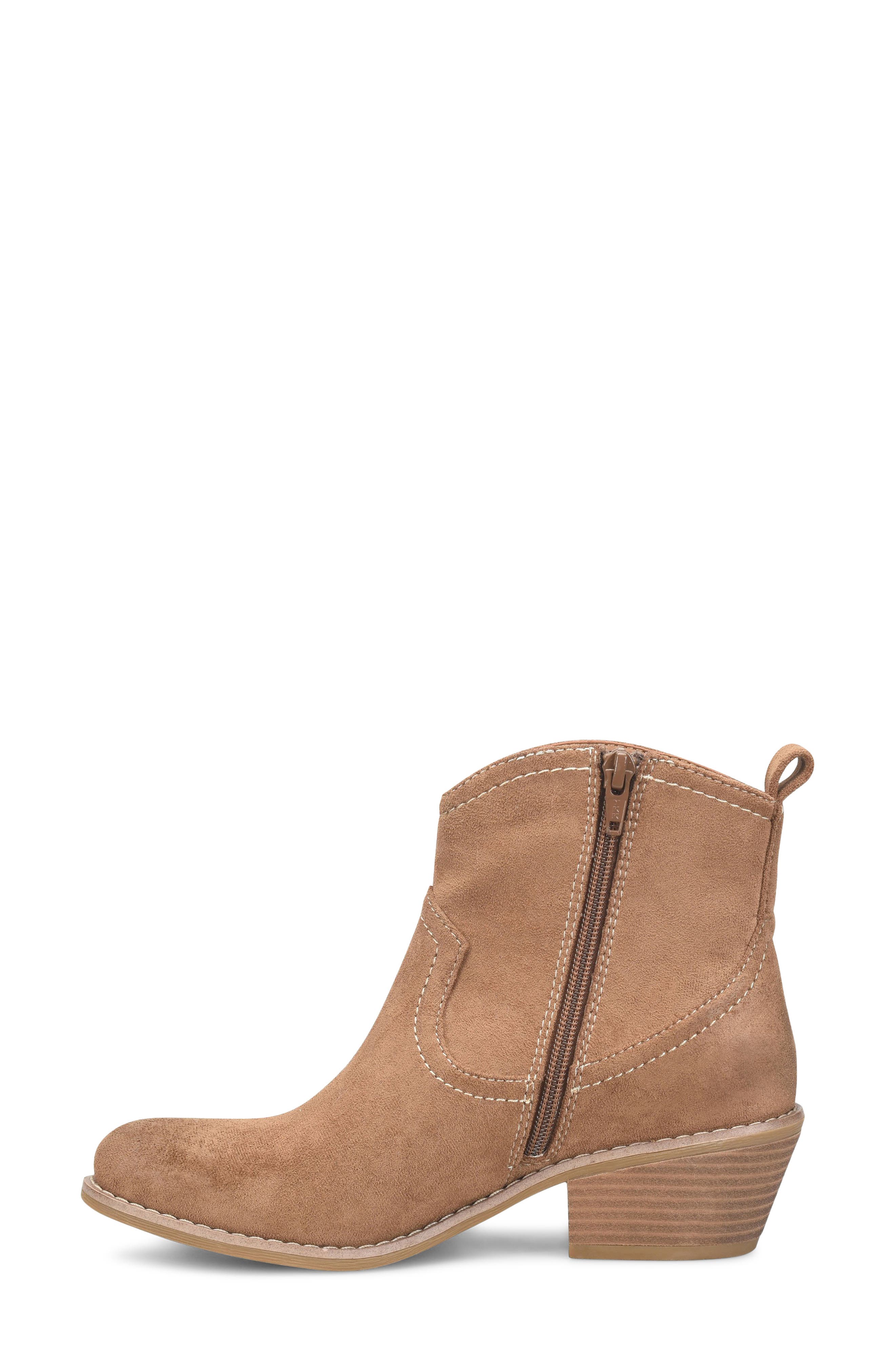 Abbie Bootie, Alternate, color, LUGGAGE SUEDE