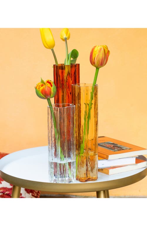 Vietri Flora Triple Glass Vase In Multi