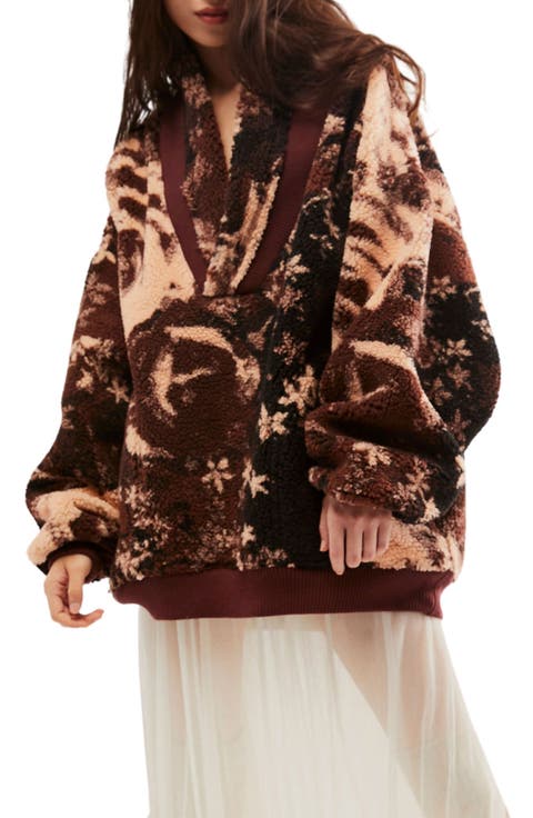 Rosie Print Fleece Jacket
