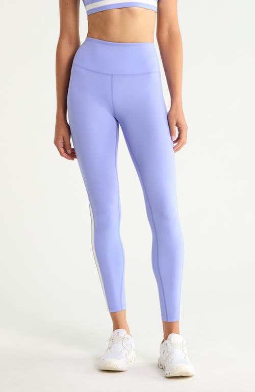 SPLITS59 Miles High Waist Rigor 7/8 Leggings in Purple Haze/white at Nordstrom, Size Medium