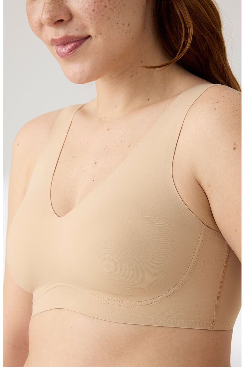 Body Lift V-Neck Bralette, Alternate, color, DESERT