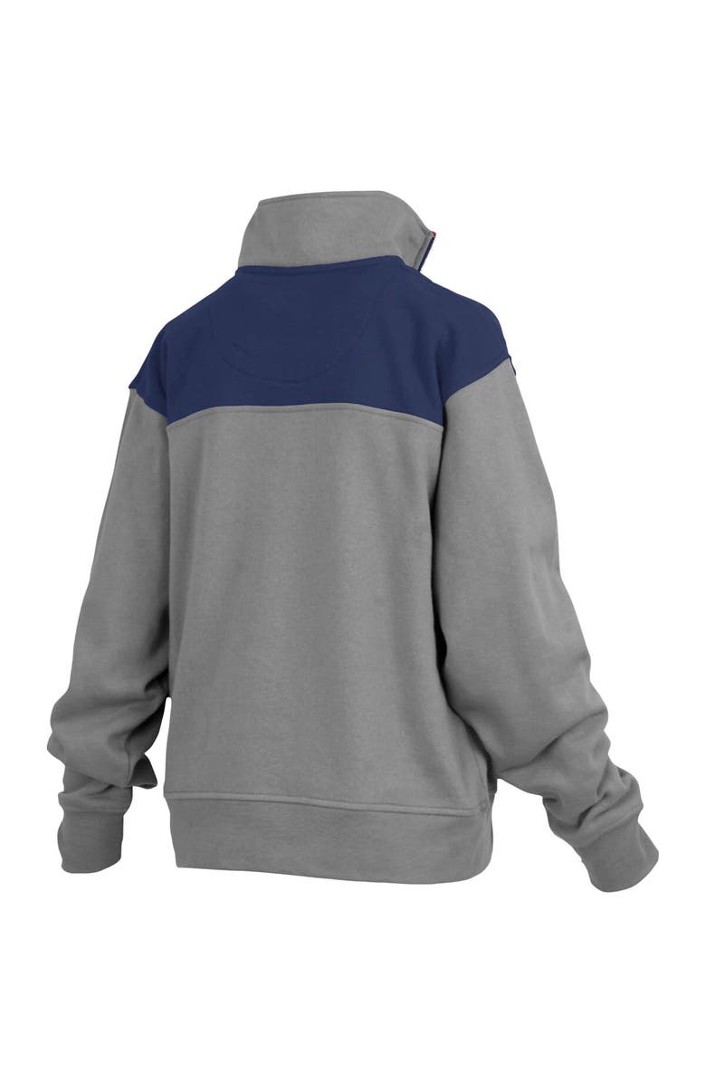 PRESSBOX Women's Pressbox Gray Penn State Nittany Lions Avon Fleece Quarter-Zip Jacket, Alternate, color, Gray