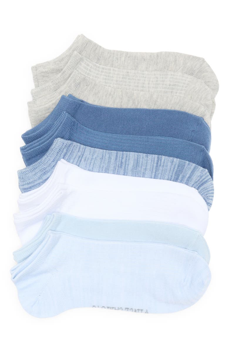 Vince Camuto 10-Pack Assorted Random Feed Ribbed Socks, Main, color, Light/ Pastel Blue