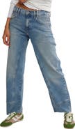 Free People We the Free Risk Taker Raw Hem Straight Leg Jeans