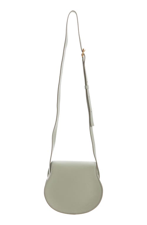 Chloé Small Marcie Leather Crossbody Bag In 38y Sea Grass