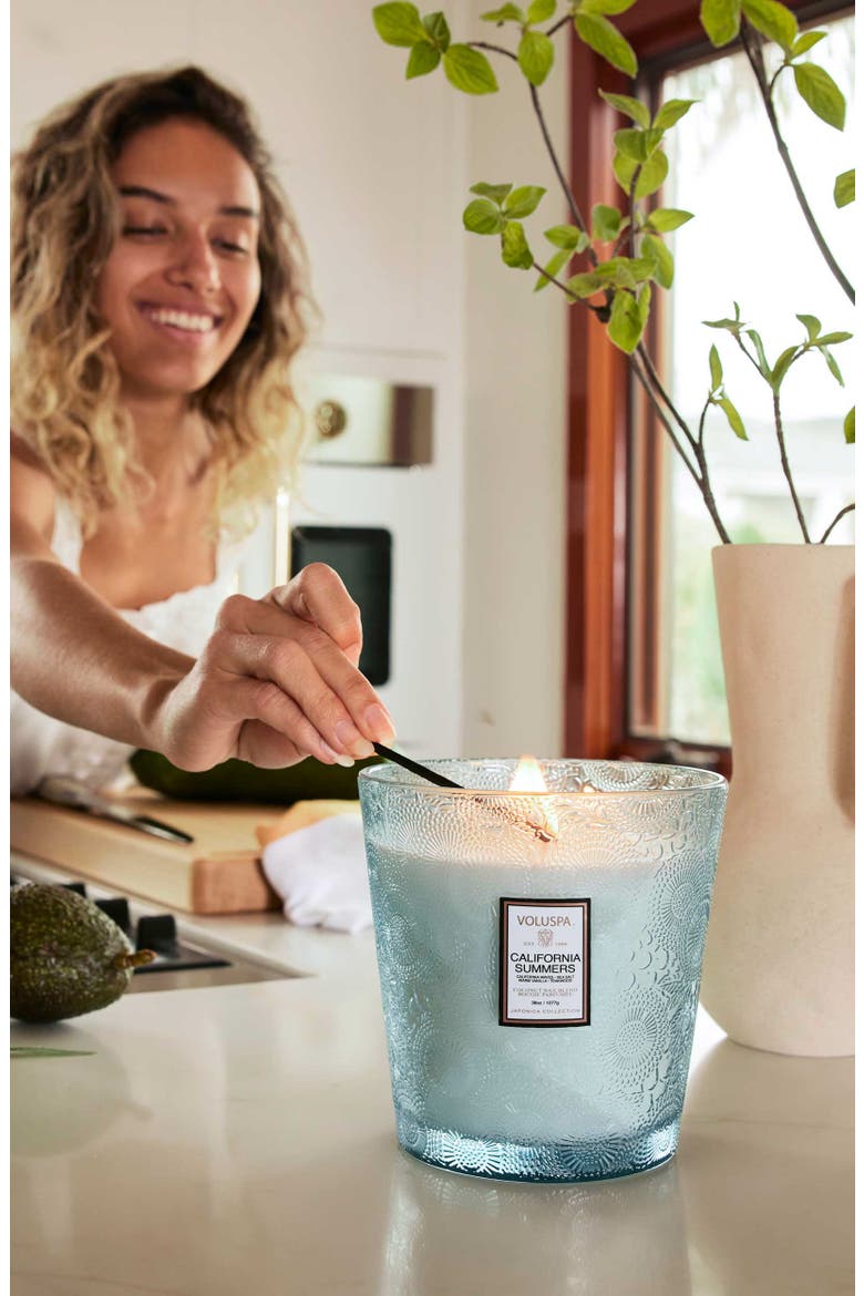 California Summers Three-Wick Hearth Candle, Alternate, color, CALIFORNIA SUMMERS