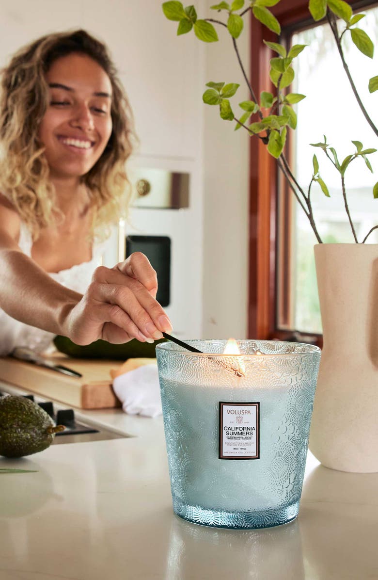 Voluspa California Summers Three-Wick Hearth Candle, Alternate, color, California Summers