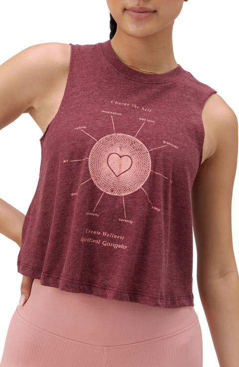 Create Wellness Graphic Crop Tee