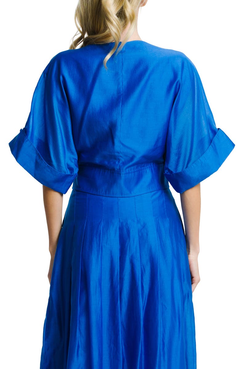 CIEBON Clarisa Front Tie Top, Alternate, color, Blue