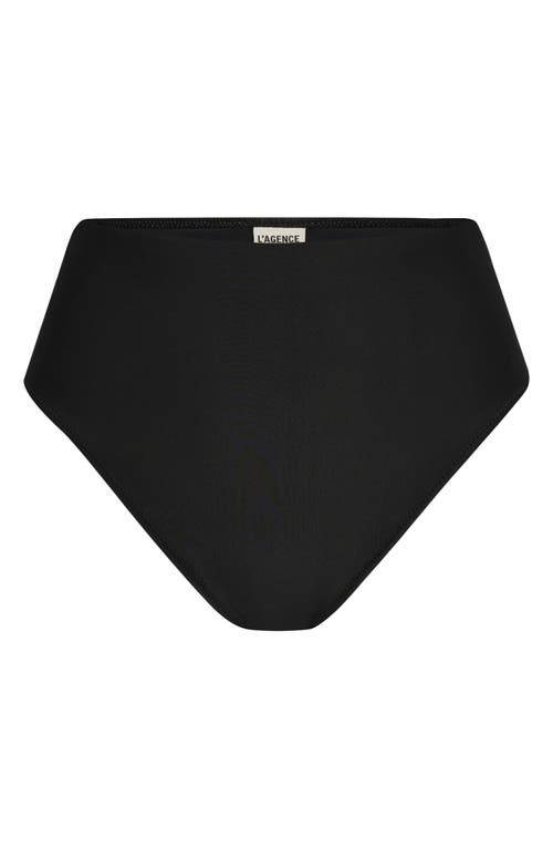 L Agence L'agence Vanessa Solid High Waisted Bottom In Black