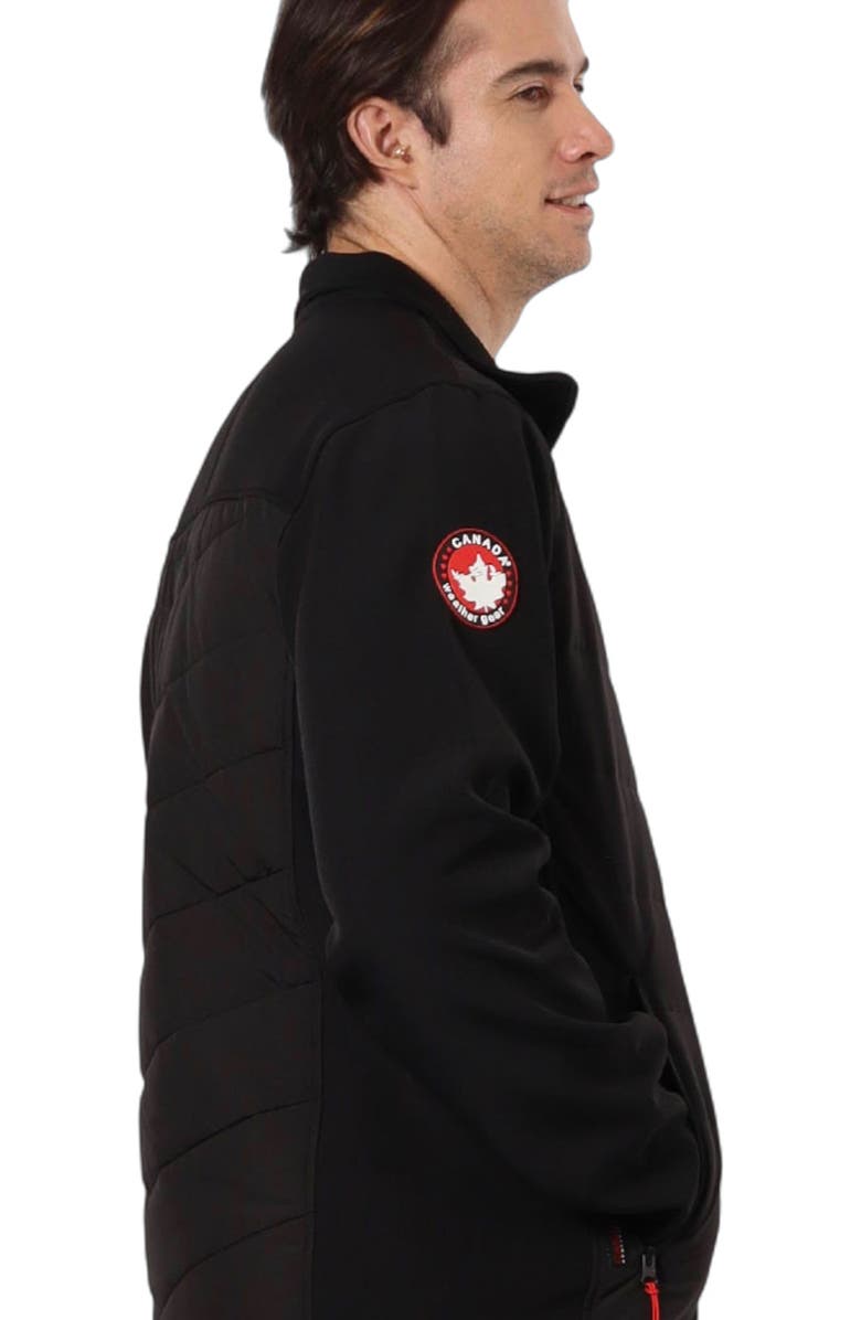 CANADA WEATHER GEAR Men's Hybrid Softshell Puffer Jacket, Alternate, color, 