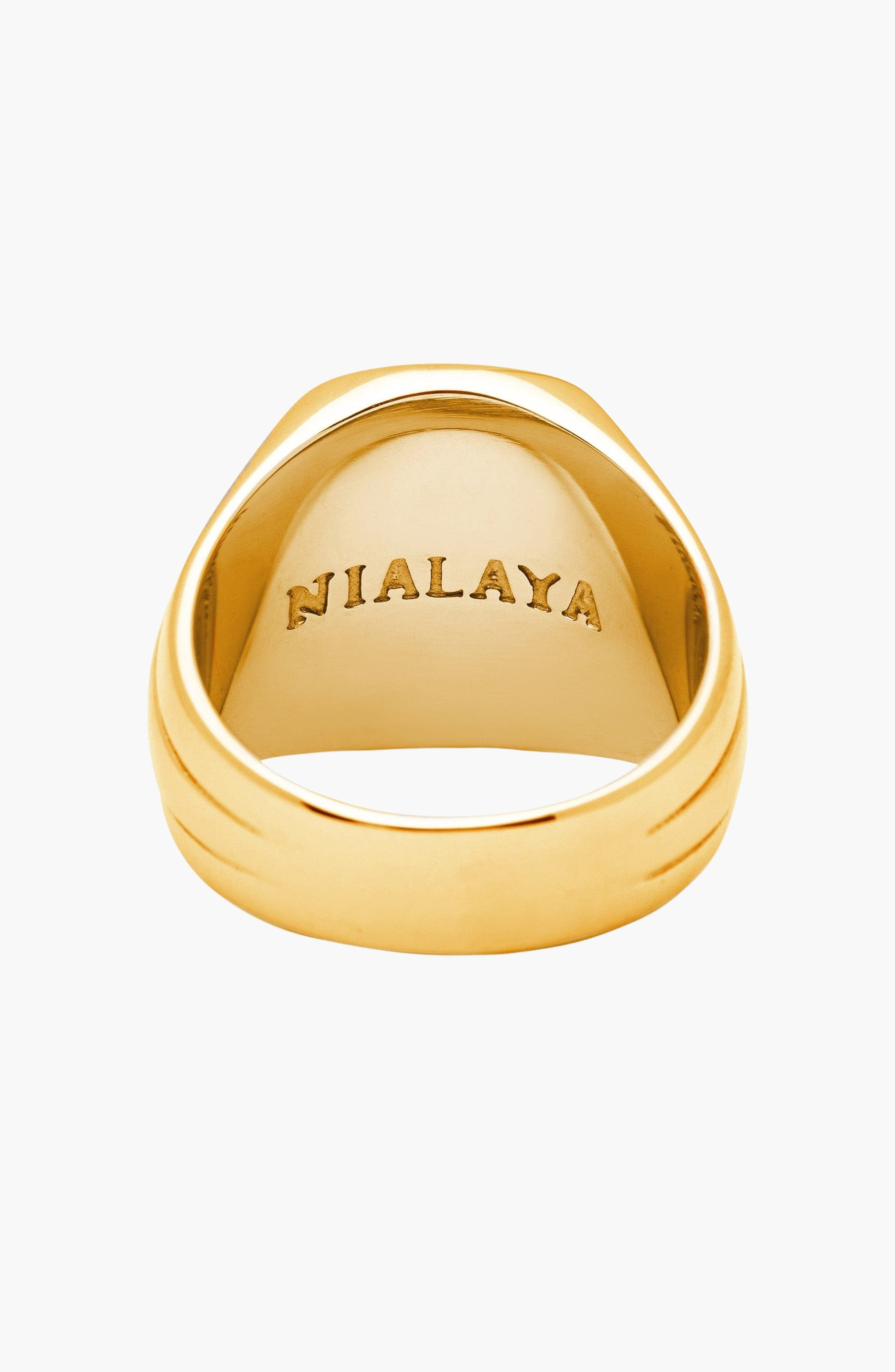 Nialaya Oblong Signet Ring With Onyx (Men) | Nordstrom