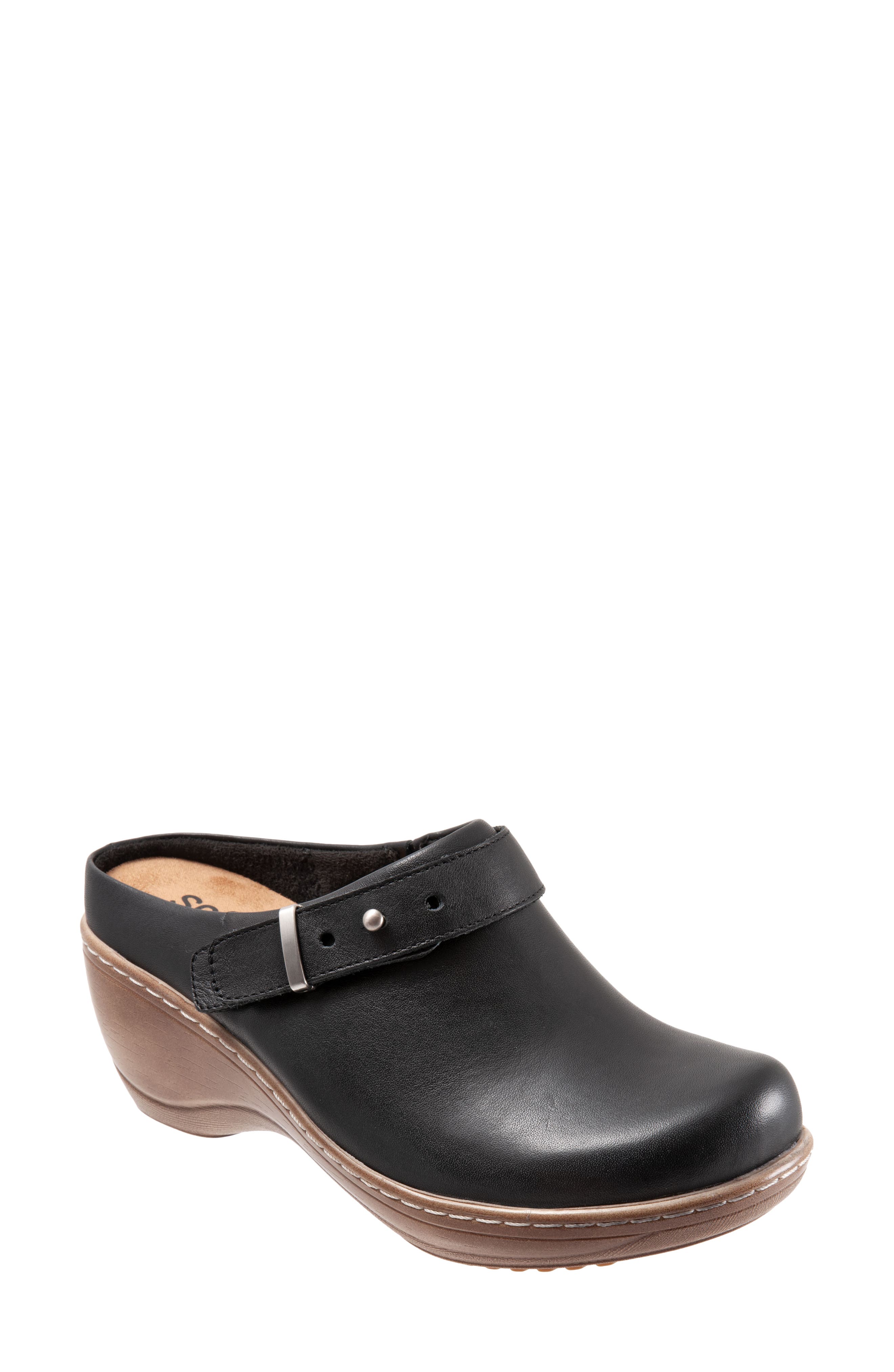 SoftWalk<sup>®</sup> Marquette Clog, Main, color, Black Leather